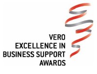 Vero Excellence in Business Support Awards log